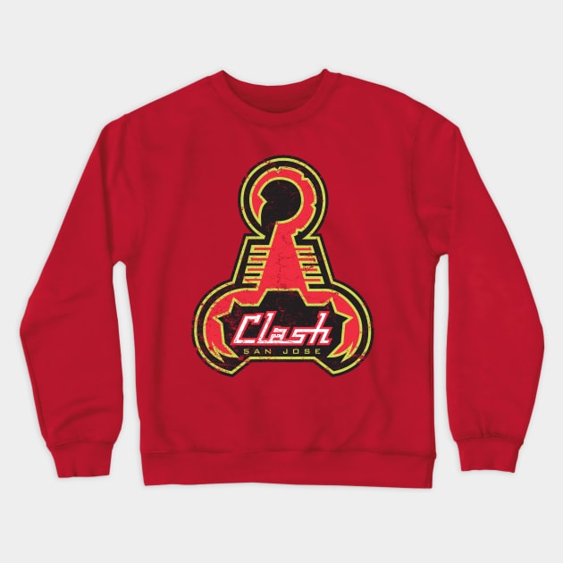 San Jose Clash Crewneck Sweatshirt by MindsparkCreative